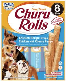 Inaba Churu Bites Dog Treat Chicken Recipe wraps Chicken with Cheese Recipe