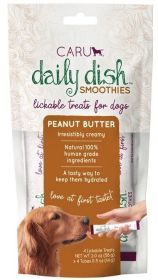 Caru Pet Food Daily Dish Smoothies Peanut Butter Flavored Lickable Dog Treats