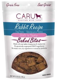 Caru Pet Food Soft 'n Tasty Baked Bites Rabbit Recipe Grain-Free Dog Treats
