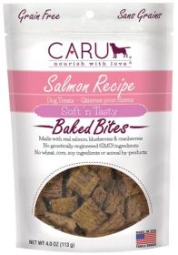 Caru Pet Food Soft 'n Tasty Baked Bites Salmon Recipe Grain-Free Dog Treats