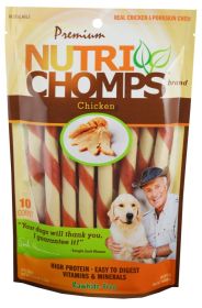 Nutri Chomps Mini Twist Dog Treat Chicken Flavor