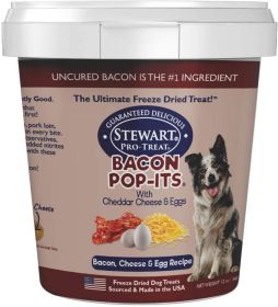 Stewart Bacon Pop-Its Bacon, Cheese, Egg Recipe Freeze Dried Dog Treat