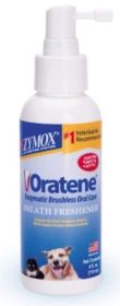 Zymox Oratene Enzymatic Brushless Oral Care Breath Freshener for Dogs and Cats