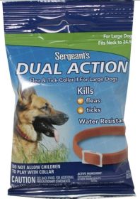 Sergeants Dual Action Flea and Tick Collar II for Large Dogs Neck Size 24.5"
