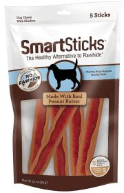 SmartBones SmartSticks Chicken and Peanut Butter Rawhide Free Dog Chew
