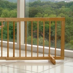 Step Over Pet Gate Extension - Walnut