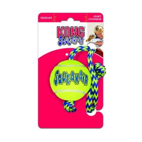 Kong Squeakers Tennis Ball with Rope