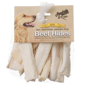 Rawhide Brand Eco Friendly Beef Hide Natural Flat Spiral Rolls