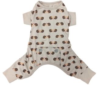 Fashion Pet Hedgehog Dog Pajamas Gray (Size: Small)