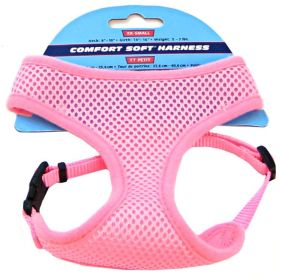 Coastal Pet Comfort Soft Adjustable Harness - Pink (Size: XX-Small - Dogs 5-7 lbs -(Girth Size 14"-16"))