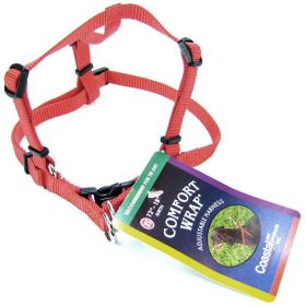 Tuff Collar Comfort Wrap Nylon Adjustable Harness - Red (Size: X-Small (Girth Size 12"-18"))