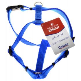 Tuff Collar Nylon Adjustable Harness - Blue (Size: Small (Girth Size 14"-24"))