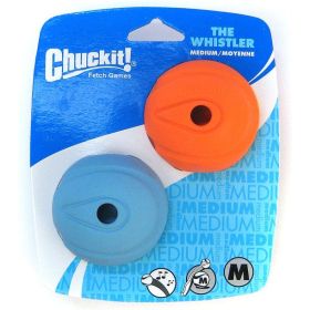 Chuckit The Whistler Chuck-It Ball (Size: Medium Ball - 2.25" Diameter (2 Pack))