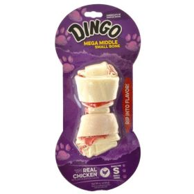 Dingo Double Meat Rawhide & Meat Chew Bone (Size: Small - 4" Long (1 Pack))