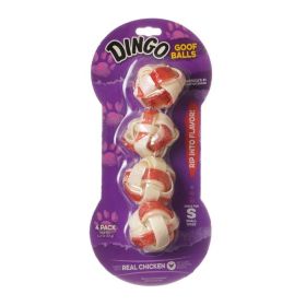 Dingo Goof Balls Chicken & Rawhide Chew (Size: Small - 1" (4 Pack))