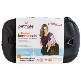 Petmate Soft Sided Kennel Cab Pet Carrier - Black (Size: Large - 20"L x 11.5"W x 12"H (Up to 15 lbs))