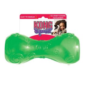 Kong Squeezz Dumbell Dog Toy (Size: Large - (Assorted Colors))