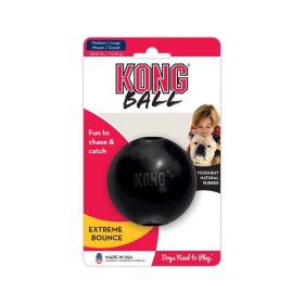 Kong Extereme Ball - Black (Size: Medium/Large - Solid Ball (Dogs 35-85 lbs - 3" Diameter))