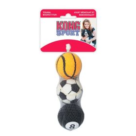 Kong Assorted Sports Balls Set (Size: Medium - 2.5" Diameter (3 Pack))