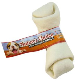 Loving Pets Nature's Choice 100% Natural Rawhide Knotted Bones (Size: 4"-5" Bone)