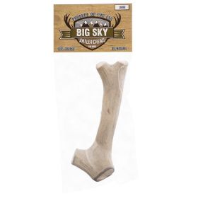 Big Sky Antler Chew for Dogs (Size: Large - 1 Antler - Dogs Over 110 lbs - (7"-8" Chew))