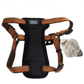 K9 Explorer Reflective Adjustable Padded Dog Harness - Campfire Orange (Size: Fits 12"-18" Girth)