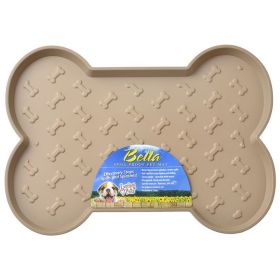 Loving Pets Bella Spill-Proof Dog Mat - Tan (Size: Small (18.25"L x 13.25"W))
