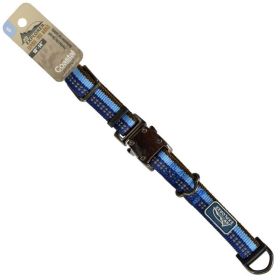 K9 Explorer Sapphire Reflective Adjustable Dog Collar (Size: 10"-14" Long x 5/8" Wide)
