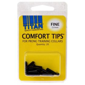 Titan Comfort Tips for Prong Training Collars (Size: Fine (2.0 mm) - 20 Count)