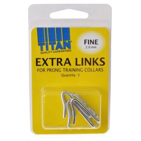 Titan Extra Links for Prong Training Collars (Size: Fine (2.0 mm) - 3 Count)