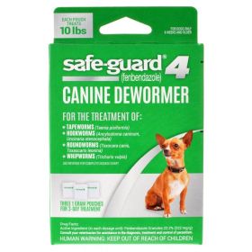 8 in 1 Pet Products Safe-Guard 4 Canine Dewormer (Size: Small Dog - (3 x 1 Gram))