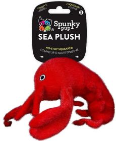 Spunky Pup Sea Plush Lobster Dog Toy (Size: Small - 1 Count)