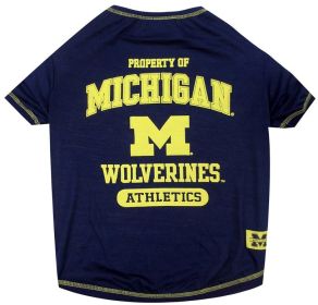 Pets First Michigan Tee Shirt for Dogs and Cats (Size: Large)