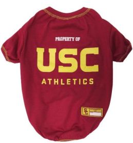 Pets First USC Tee Shirt for Dogs and Cats (Size: Large)