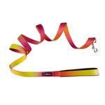 American River Ombre Leash - Raspberry Pink and Orange (Option: 5/8 inches wide x 4 feet long)