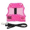 Cool Mesh Dog Harness Under the Sea Collection - Sunglasses Pink and Black Polka Dot