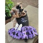 Halloween Dog Harness Dress - Too Cute to Spook (Option: X-Small)