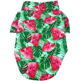 Hawaiian Camp Shirt - Juicy Watermelon (Option: XX-Small)
