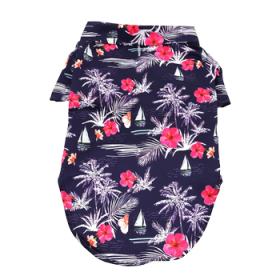 Hawaiian Camp Shirt - Moonlight Sails (Option: XX-Small)