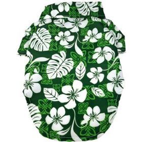 Hawaiian Camp Shirt - Tropical Green (Option: XX-Small)