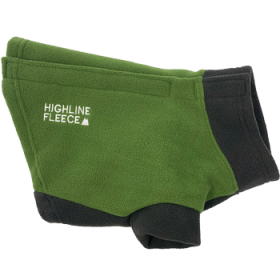 Highline Fleece Dog Coat - Two Tone Green (Option: Size 8)
