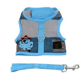 Cool Mesh Dog Harness Under the Sea Collection - Pirate Octopus Blue and Black (Option: X-Small)