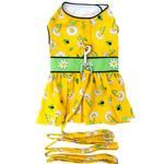 Ladybugs and Daisies Dog Dress with Matching Leash (Option: X-Small)