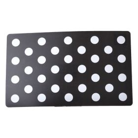 Petmate Plastic Food Mat (Size: Black & White Dots)